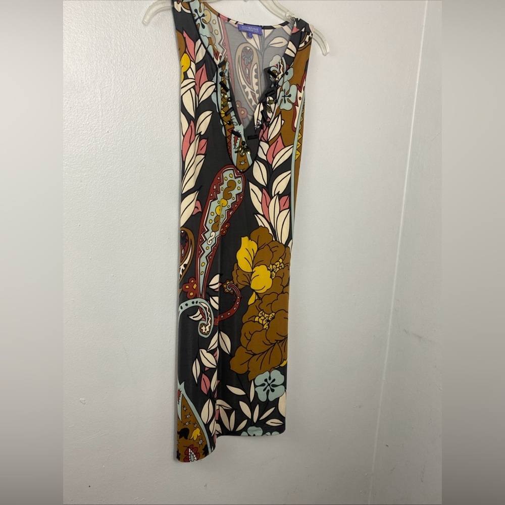 RARE Vintage Dress,  Vivienne Tam Paisley Design Size M